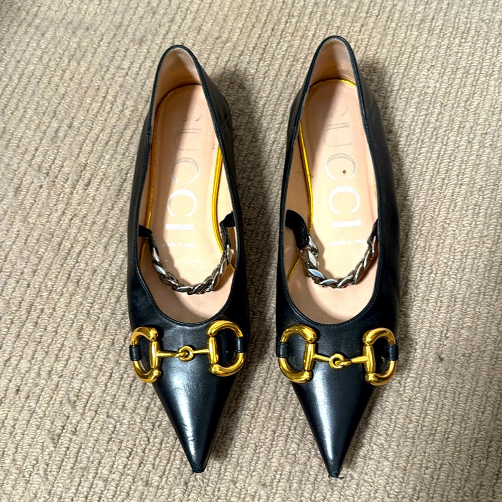 Gucci Erin Horsebit Ballet flats